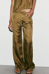 TIED PAJAMA PANTS