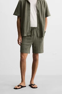 JACQUARD TEXTURED SHORTS
