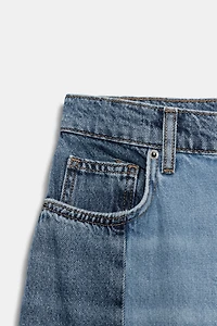 ZW COLLECTION MID-RISE PATCHWORK BARREL JEANS