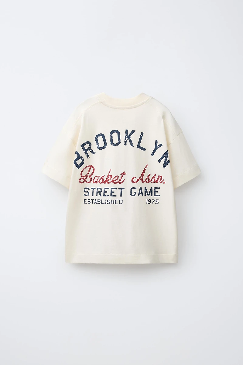 T-SHIRT JOGGING IMPRIMÉ BROOKLYN