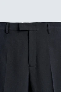PANTALON DE COSTUME STRAIGHT FIT AVEC LAINE