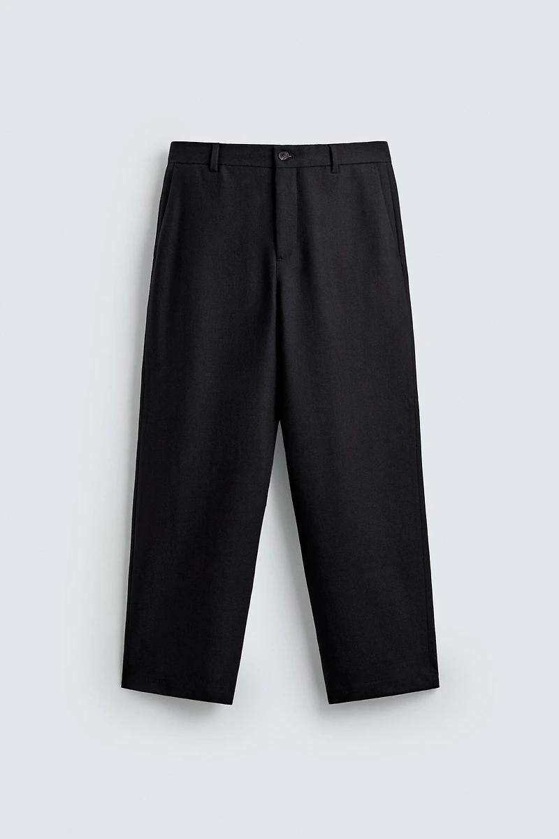 100% WOOL STRAIGHT FIT PANTS LIMITED EDITION