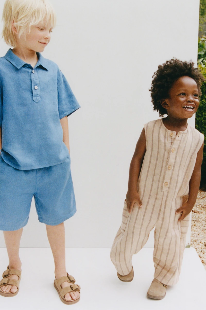100% LINEN SHORTS