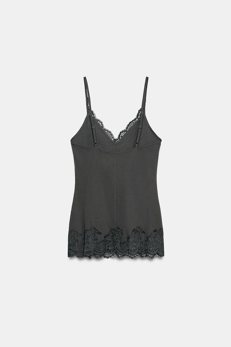 COMBINATION LACE TOP