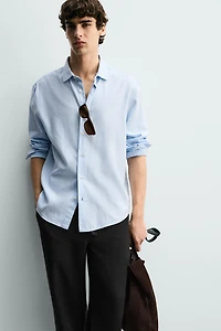 RELAXED FIT TEXTURED PANTS