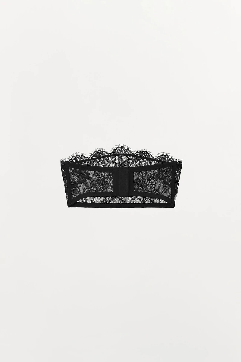 LACE BANDEAU BRALETTE