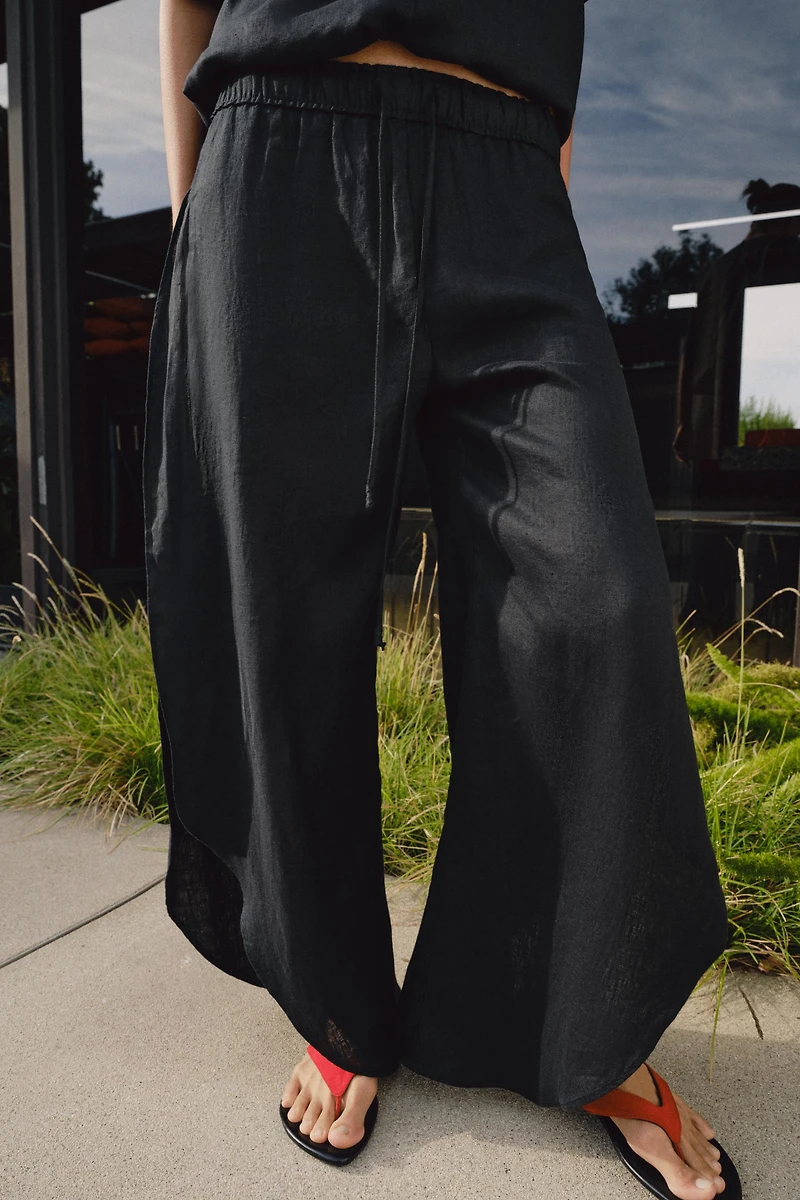 ZW COLLECTION VENTED LINEN PANTS