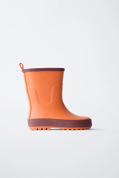 COLOR BLOCK RAIN BOOTS