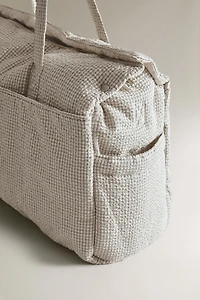 GINGHAM CHECK DIAPER BAG