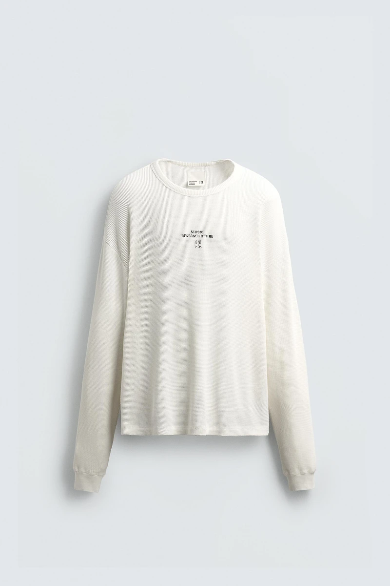 WAFFLE KNIT T-SHIRT X SR_A