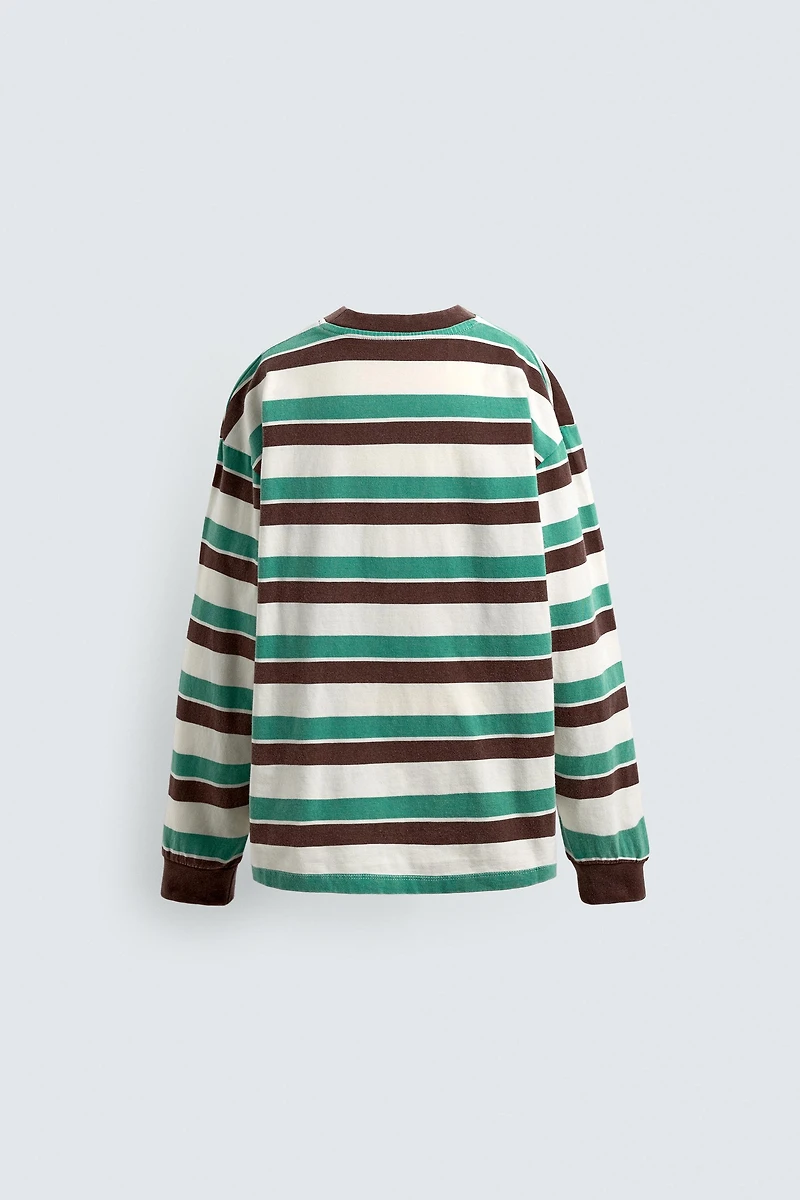 AGES 7-14 / STRIPED T-SHIRT WITH HARRY LAMBERT FOR ZARA X DISNEY PATCH