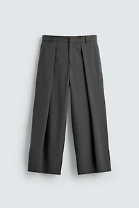 PANTALON À PLIS RAYURES