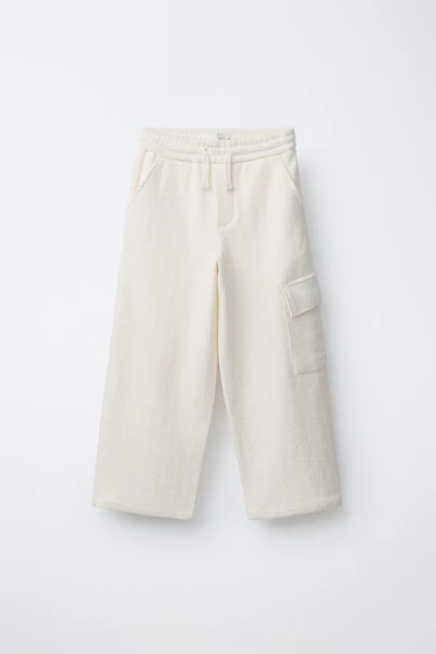 TEXTURED CARGO PANTS
