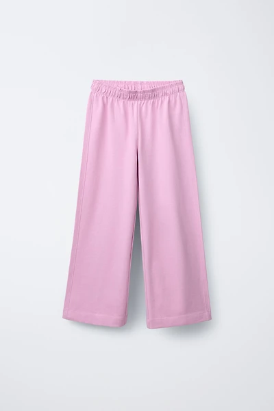 WIDE LEG HEAVY WEIGHT PLAIN PANTS