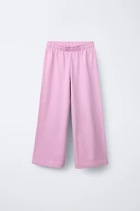 WIDE LEG HEAVY WEIGHT PLAIN PANTS