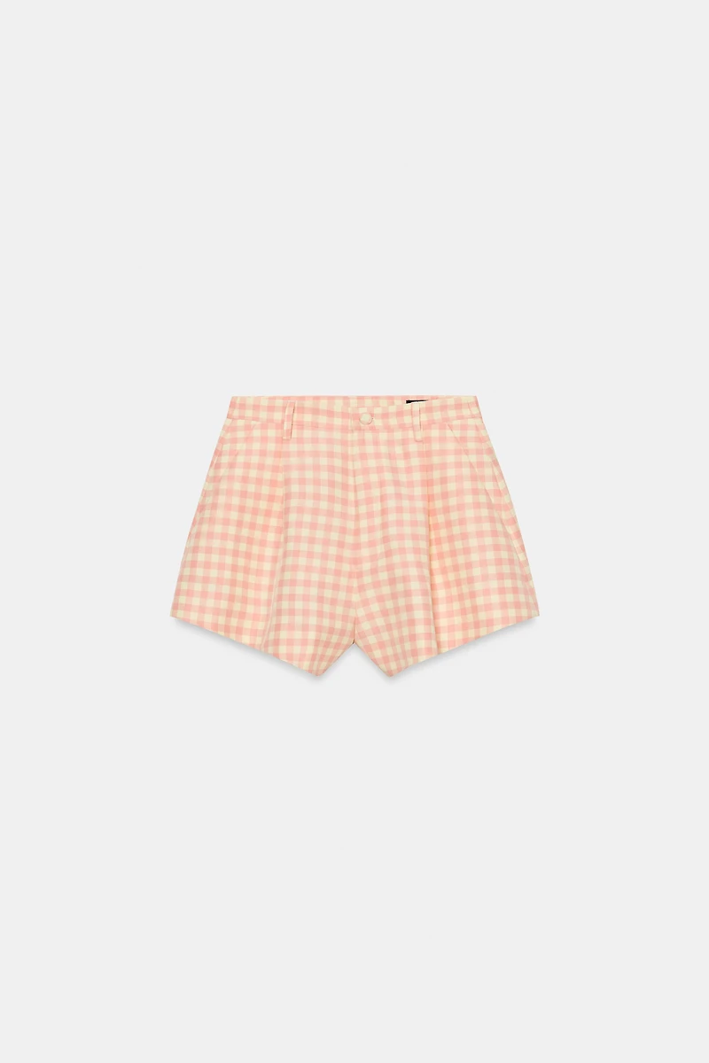 SHORT À CARREAUX VICHY ZW COLLECTION