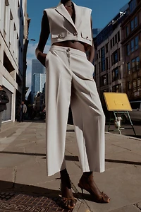 PANTALON CULOTTE TAILLE HAUTE
