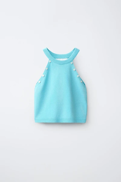 BUTTON KNIT TOP