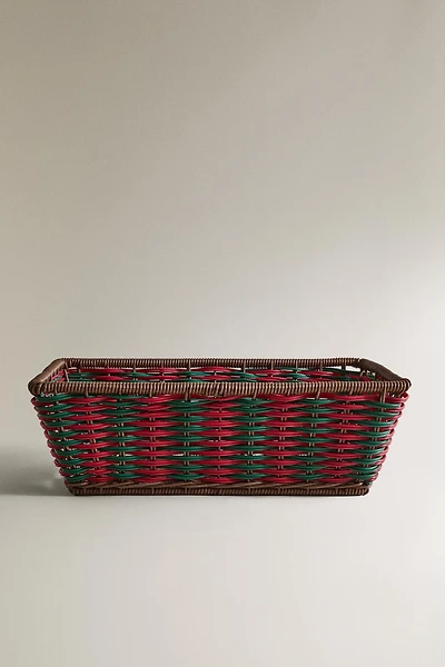 COLORED CHRISTMAS BASKET