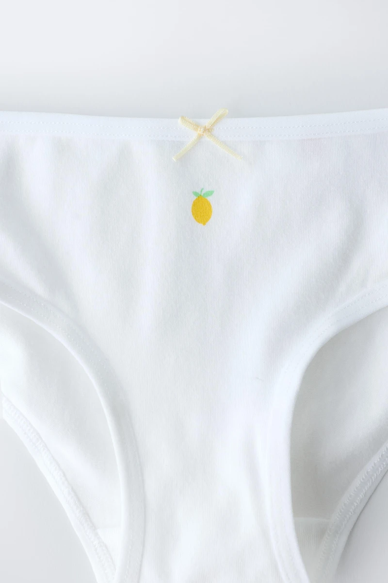 1 1/2-6 YEARS/ SIX-PACK OF FRUIT UNDERWEAR