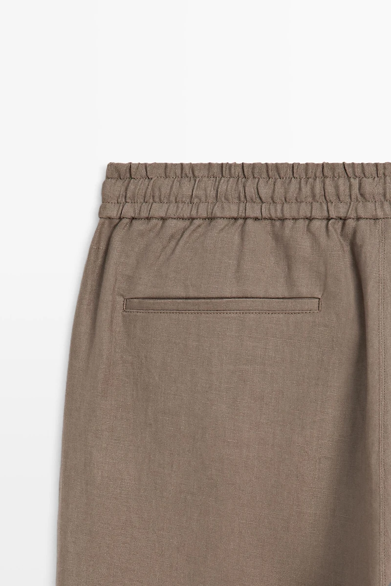 100% linen relaxed fit pants