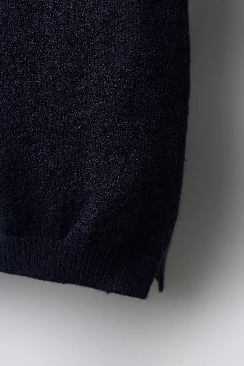 KNIT POLO SWEATER