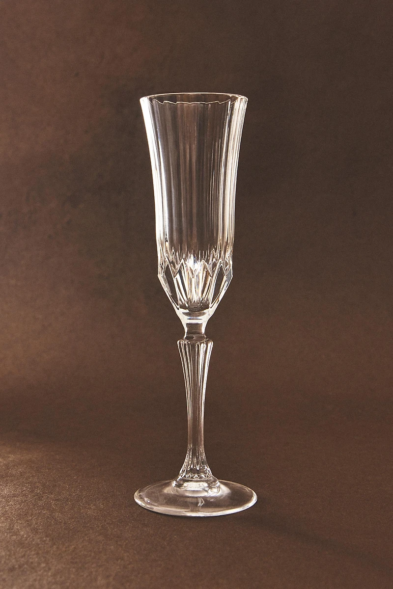 CUT CRYSTALLINE SPARKLING WINE FLUTE