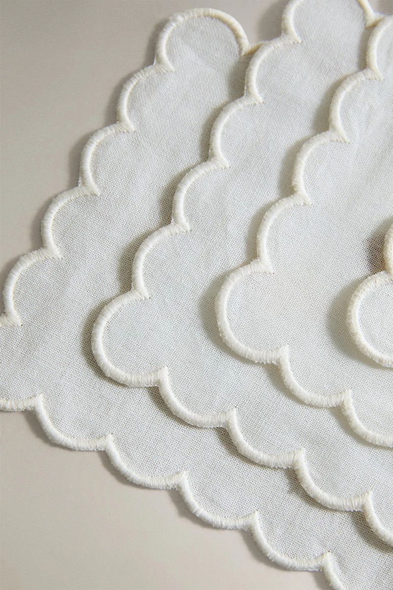 RAMIE SHELL COASTER SET (PACK OF 4)