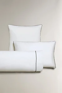 SATEEN PILLOWCASE WITH PIPING