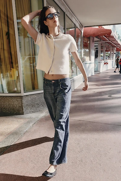 WOOL JACKET WITH JEWEL NECKLINE