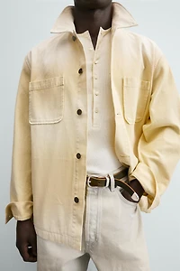 WASHED RELAXED FIT OVERSHIRT