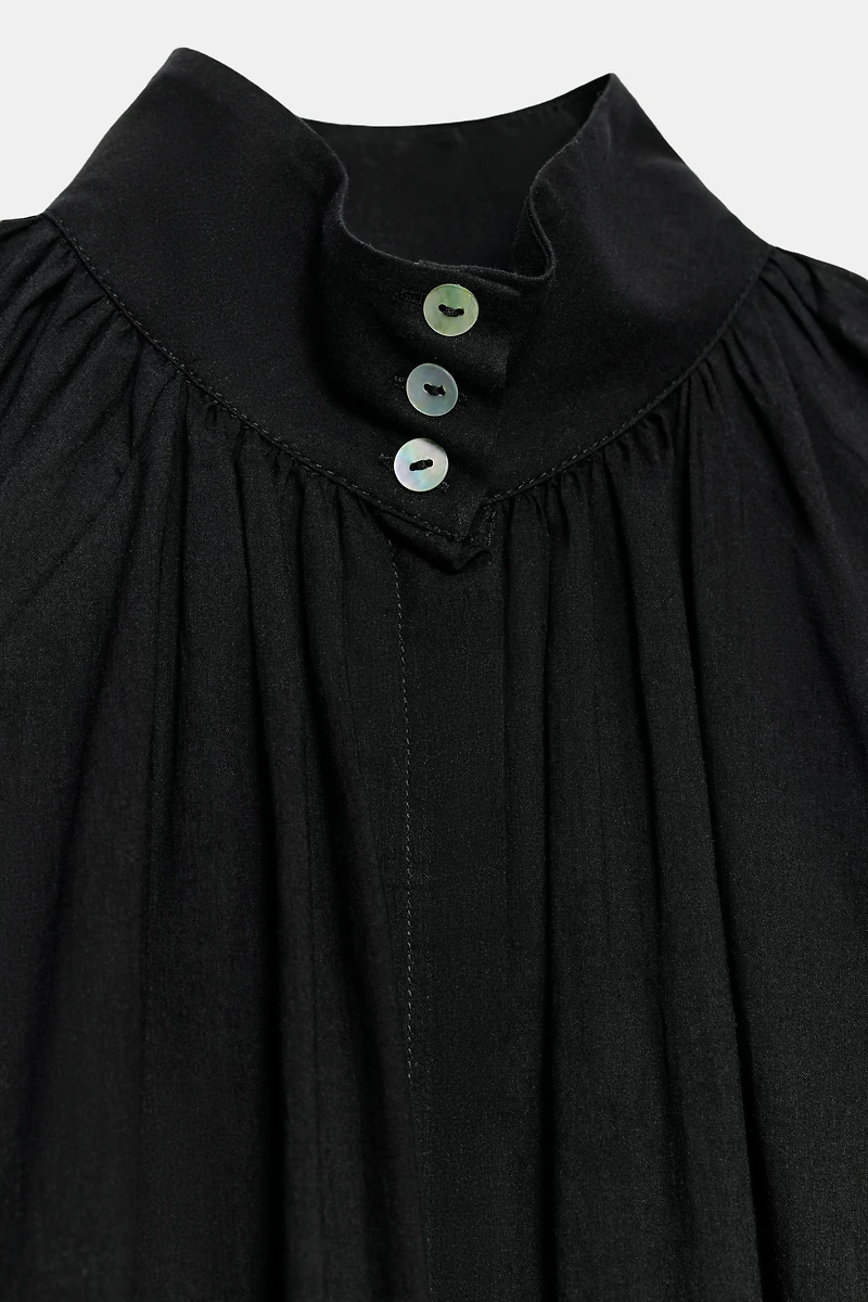 ZW COLLECTION HIGH NECK SHIRT