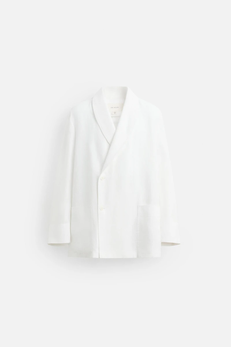 RELAXED FIT LINEN BLAZER
