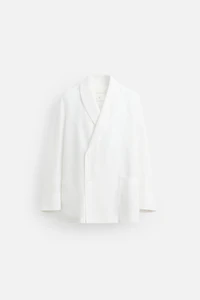 RELAXED FIT LINEN BLAZER