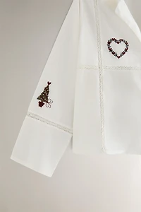 CHRISTMAS EMBROIDERED SHIRT