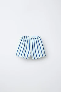 STRIPED PLUSH SHORTS