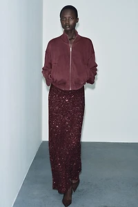 VESTE EN MOLLETON EFFET LAVÉ