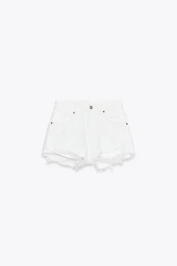 SHORT EN DENIM TRF COURBÉ TAILLE HAUTE