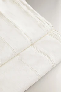 CHILDREN'S POPLIN FLAT SHEET WITH HEMSTITCHING