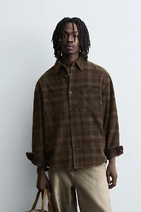 PLAID CORDUROY SHIRT