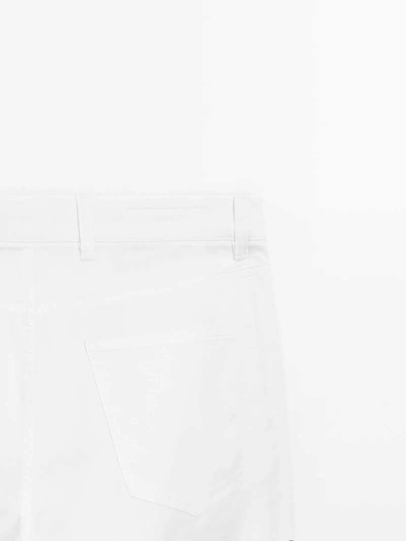 Faux jean slim texture légère