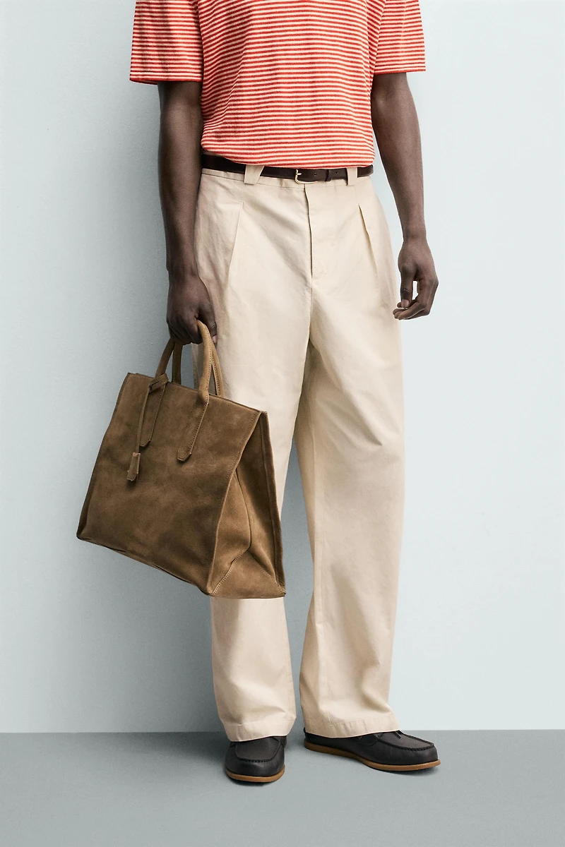 COTTON - LYOCELL STRAIGHT FIT PANTS
