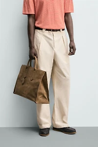 COTTON - LYOCELL STRAIGHT FIT PANTS