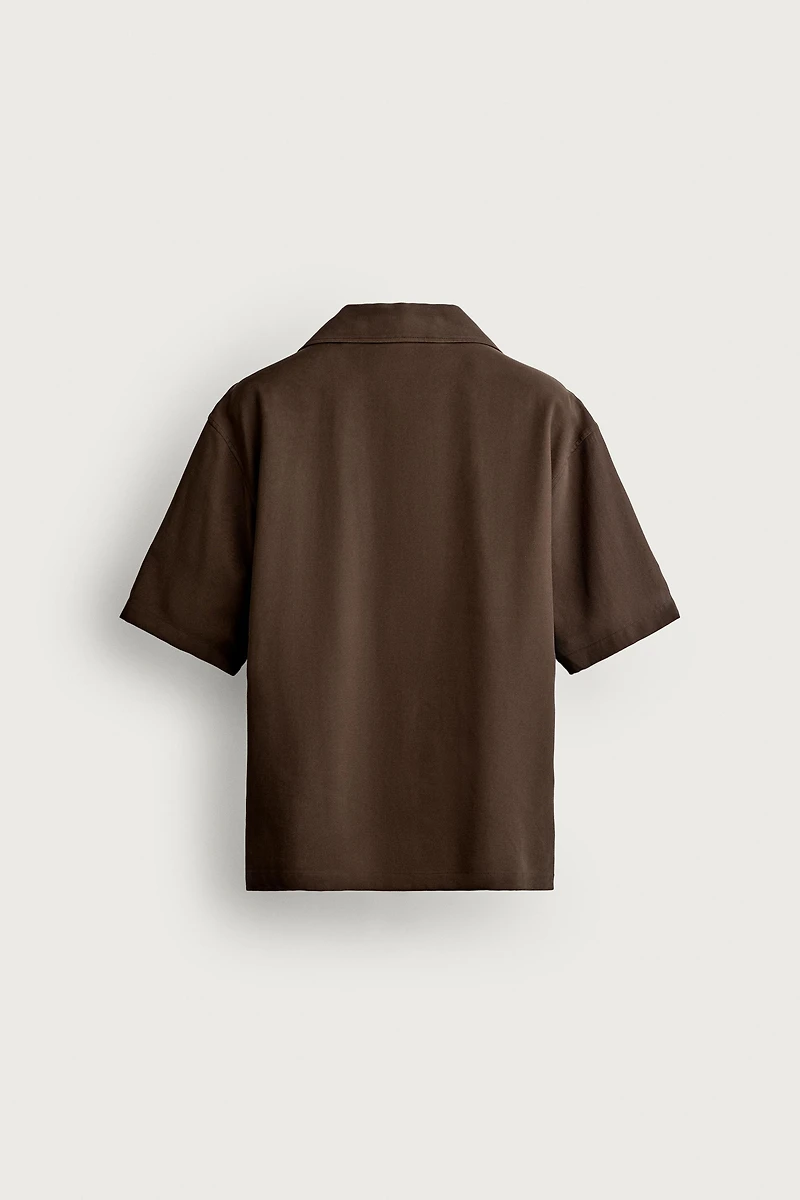 CHEMISE POLO FLUIDE COUPE DÉCONTRACTÉE