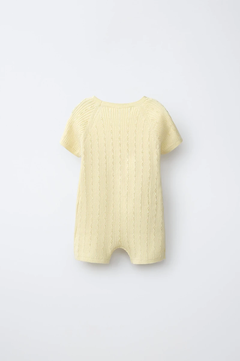 POINTELLE SHORT JUMPSUIT