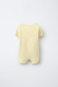 POINTELLE SHORT JUMPSUIT