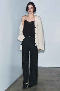 ZW COLLECTION HIGH RISE WIDE LEG JEANS