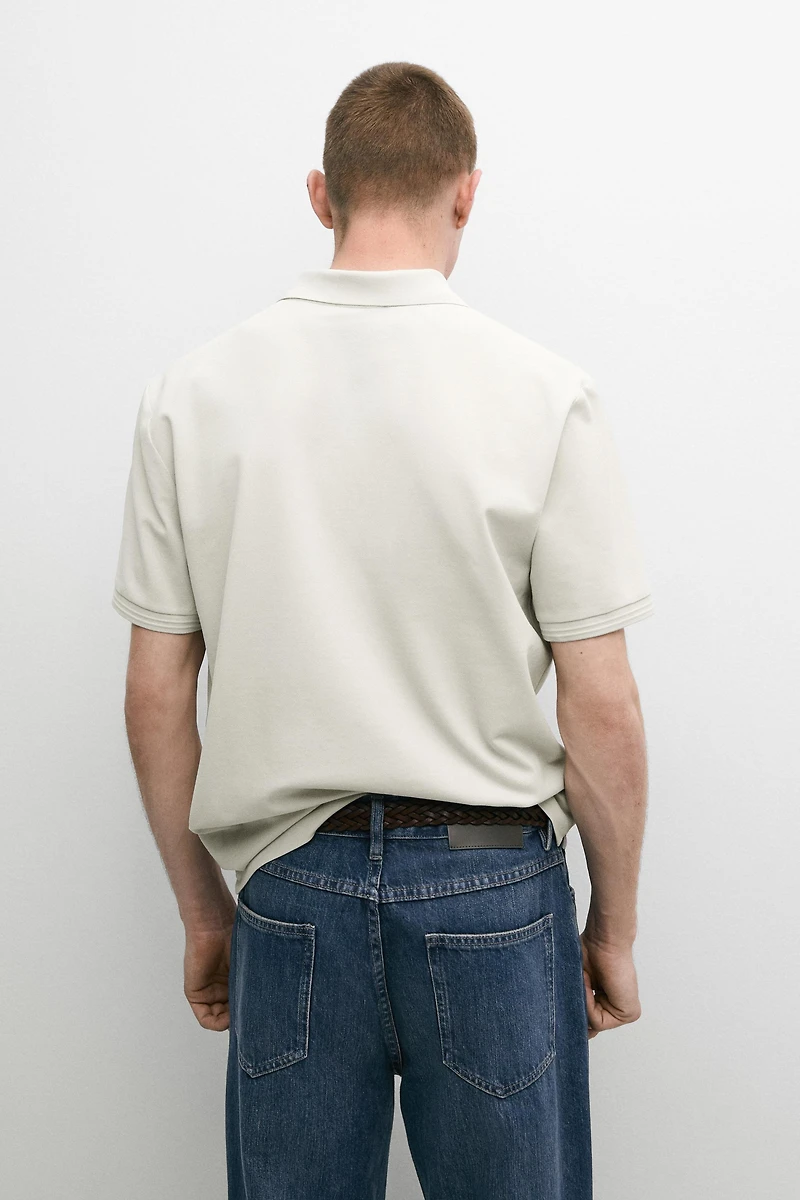 100% cotton short sleeve polo shirt