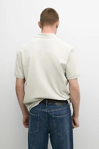 100% cotton short sleeve polo shirt