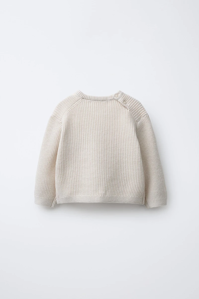 PURL KNIT POCKET JUMPER